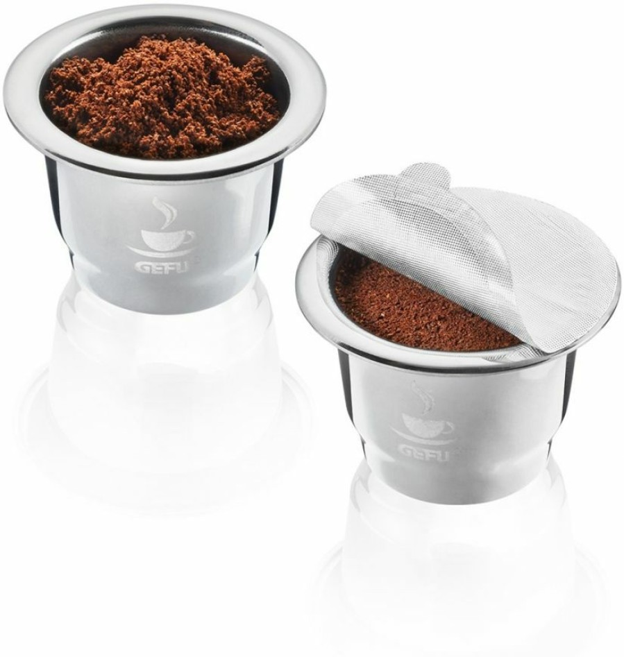 Coffee * | Gefu Conscio Reusable Nespresso-Compatible Coffee Capsules, 2 Pcs