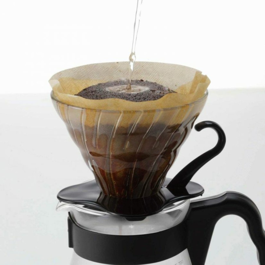 Manual Coffee Brewing Equipment * | Hario V60 Glass Coffee Dripper Size 02