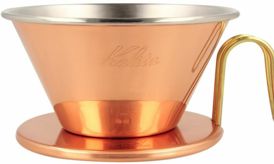 Manual Coffee Brewing Equipment * | Kalita Copper Wave Dripper Wdc-185