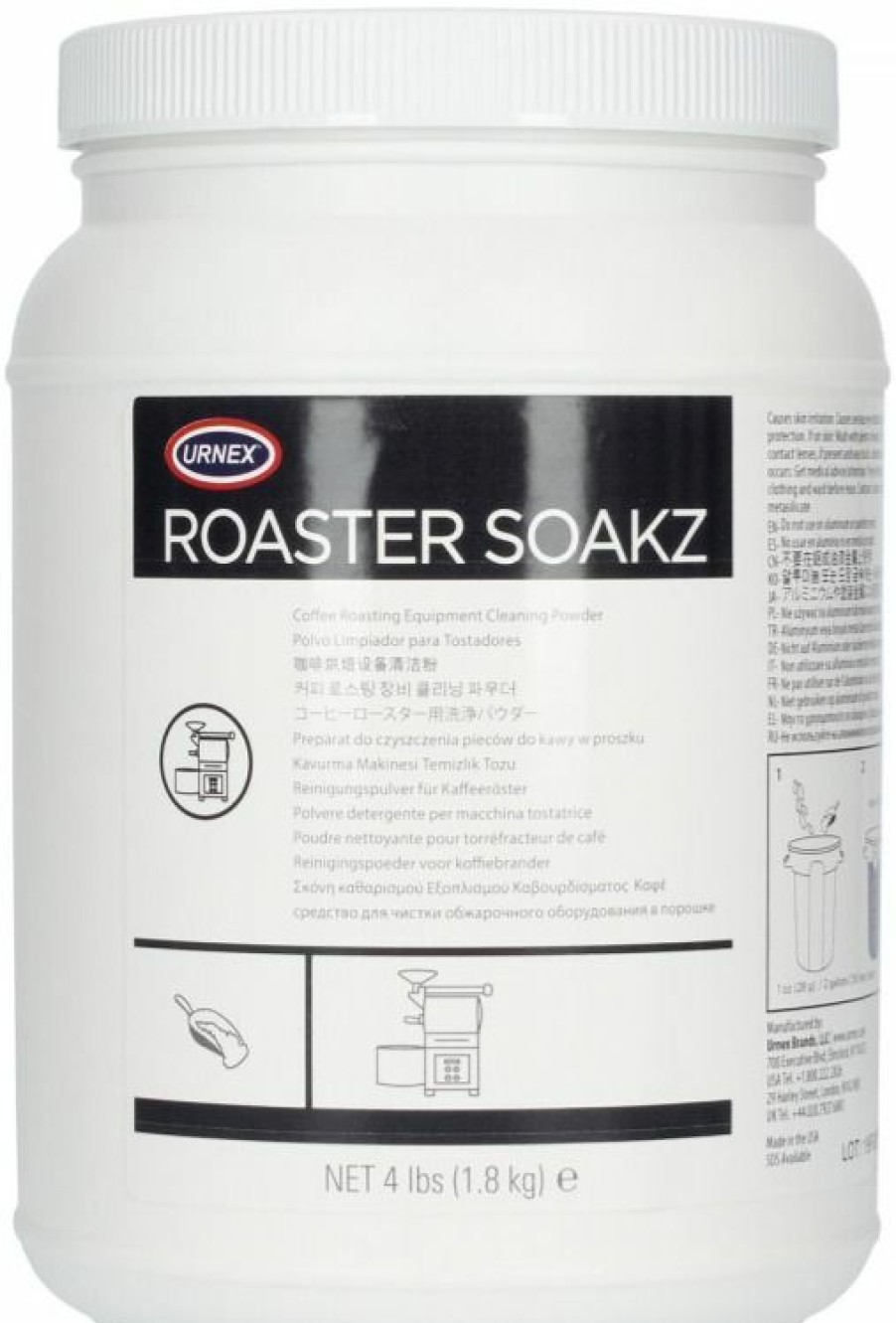 Barista And Coffee Accessories * | Urnex Roaster Soakz Cleaning Powder For Coffee Roaster 1.8 Kg