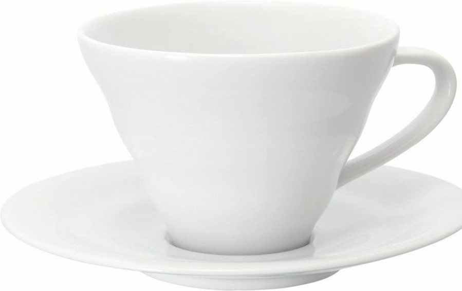 Cups, Mugs And Flasks * | Hario V60 Ceramic Cup And Saucer, 150 Ml