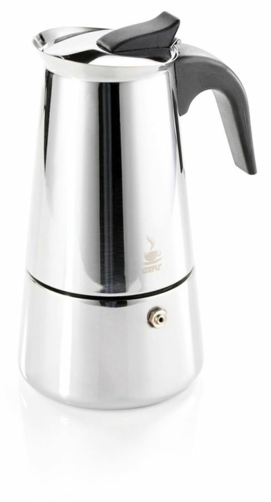 Manual Coffee Brewing Equipment * | Gefu Emilio Stainless Steel Moka Pot