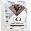 Manual Coffee Brewing Equipment * | Cafec Dark Roast T-83 Coffee Paper Filter 1 Cup, 100 Pcs