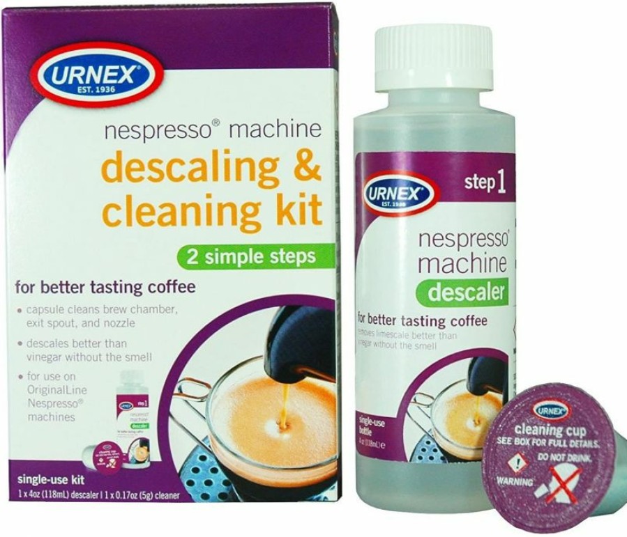 Barista And Coffee Accessories * | Urnex Nespresso Descaling & Cleaning Kit