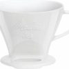 Manual Coffee Brewing Equipment * | Melitta Porcelain Filter Cone 1 4