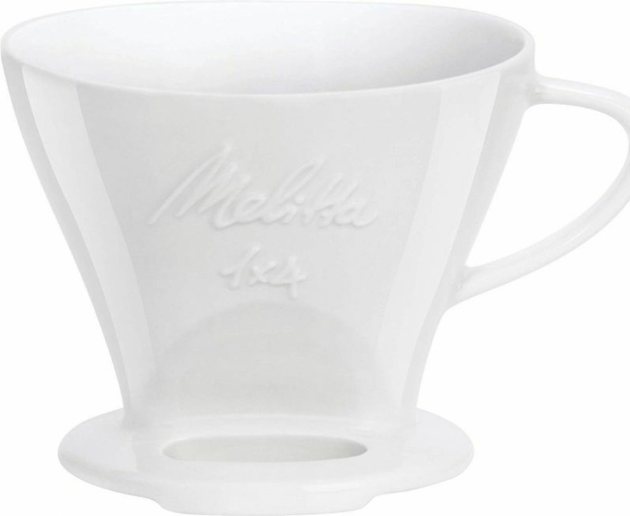 Manual Coffee Brewing Equipment * | Melitta Porcelain Filter Cone 1 4