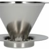 Manual Coffee Brewing Equipment * | Hario Double Mesh Metal Dripper V60-01