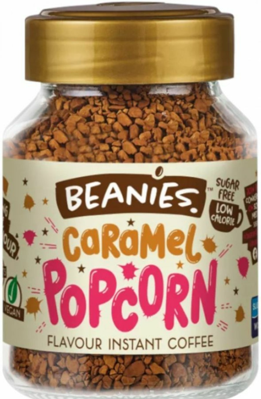 Coffee * | Beanies Caramel Popcorn Flavoured Instant Coffee 50 G