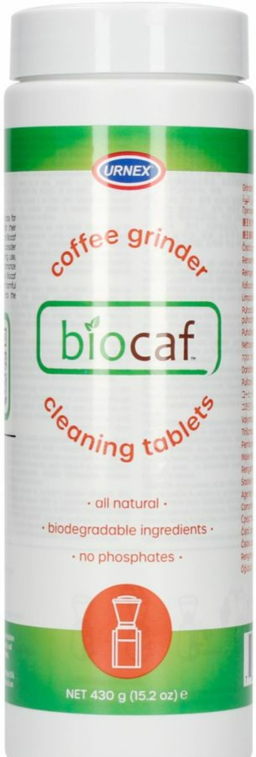 Barista And Coffee Accessories * | Urnex Biocaf Coffee Grinder Cleaning Tablets 430 G