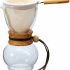 Manual Coffee Brewing Equipment * | Hario Drip Pot Olive Wood