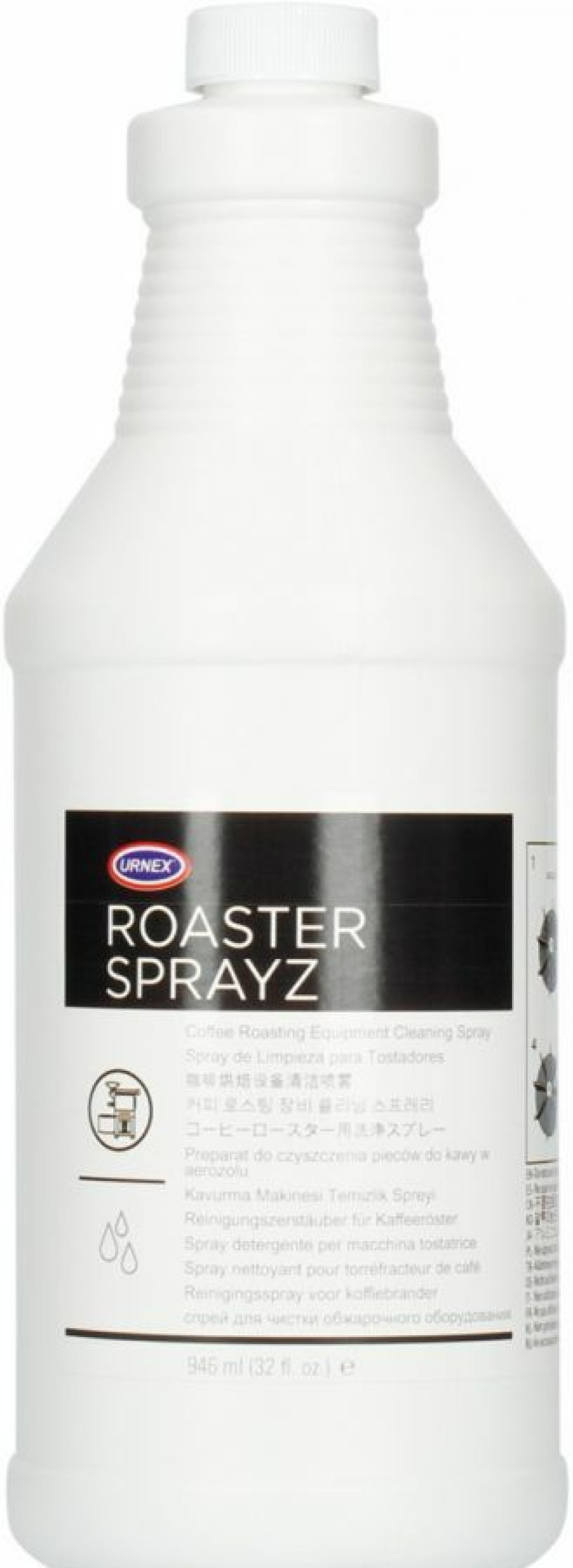 Barista And Coffee Accessories * | Urnex Roaster Sprayz Cleaning Spray For Coffee Roaster 946 Ml