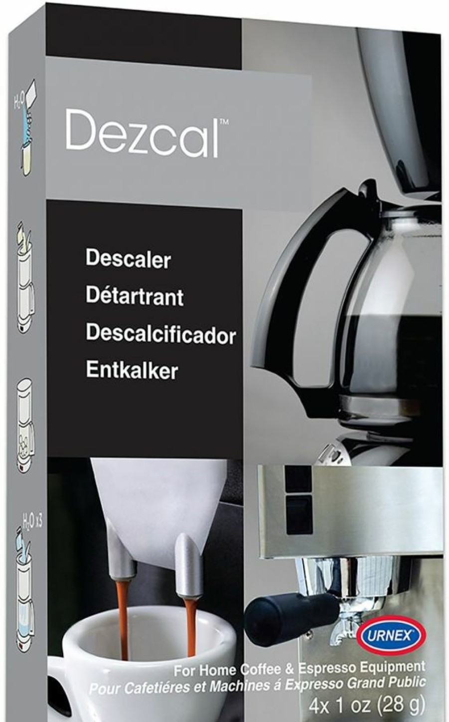 Barista And Coffee Accessories * | Urnex Dezcal Descaling Powder For Coffee Machine 4 Sachets