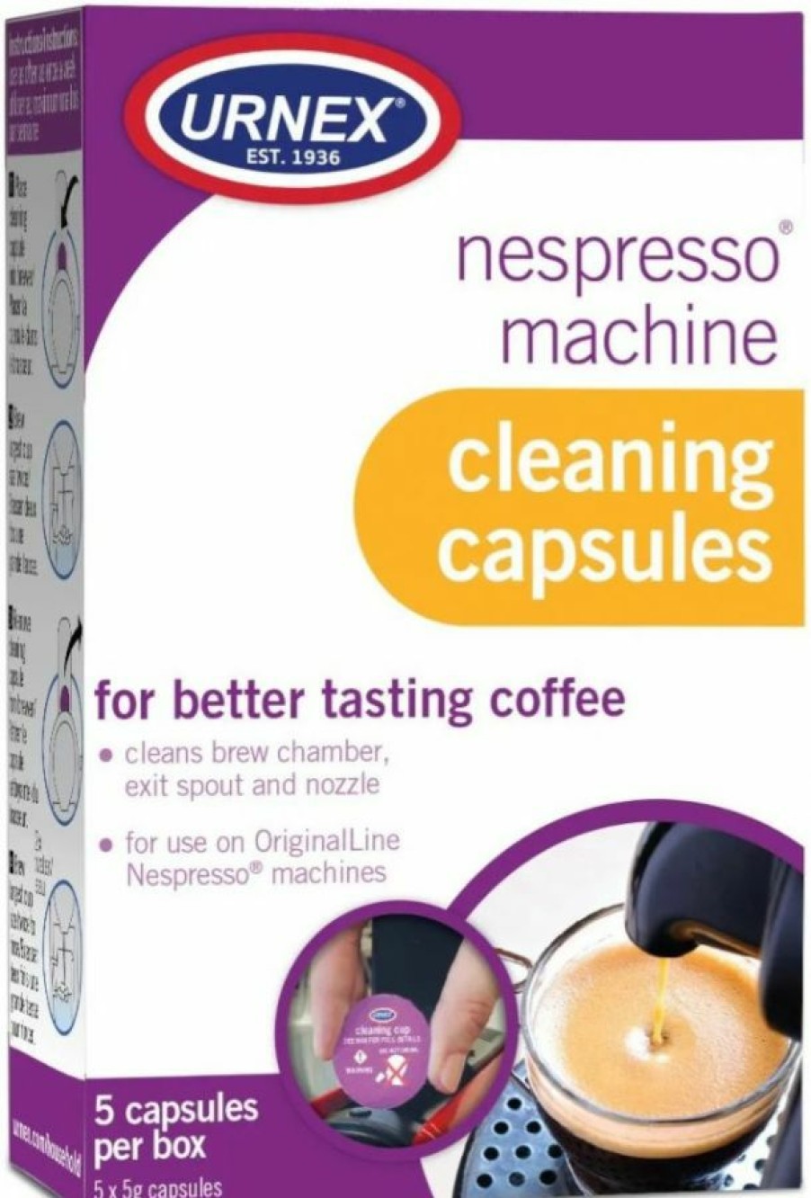 Barista And Coffee Accessories * | Urnex Nespresso Cleaning Capsules 5 Pcs