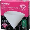 Manual Coffee Brewing Equipment * | Hario V60 Size 01 Coffee Paper Filters Box