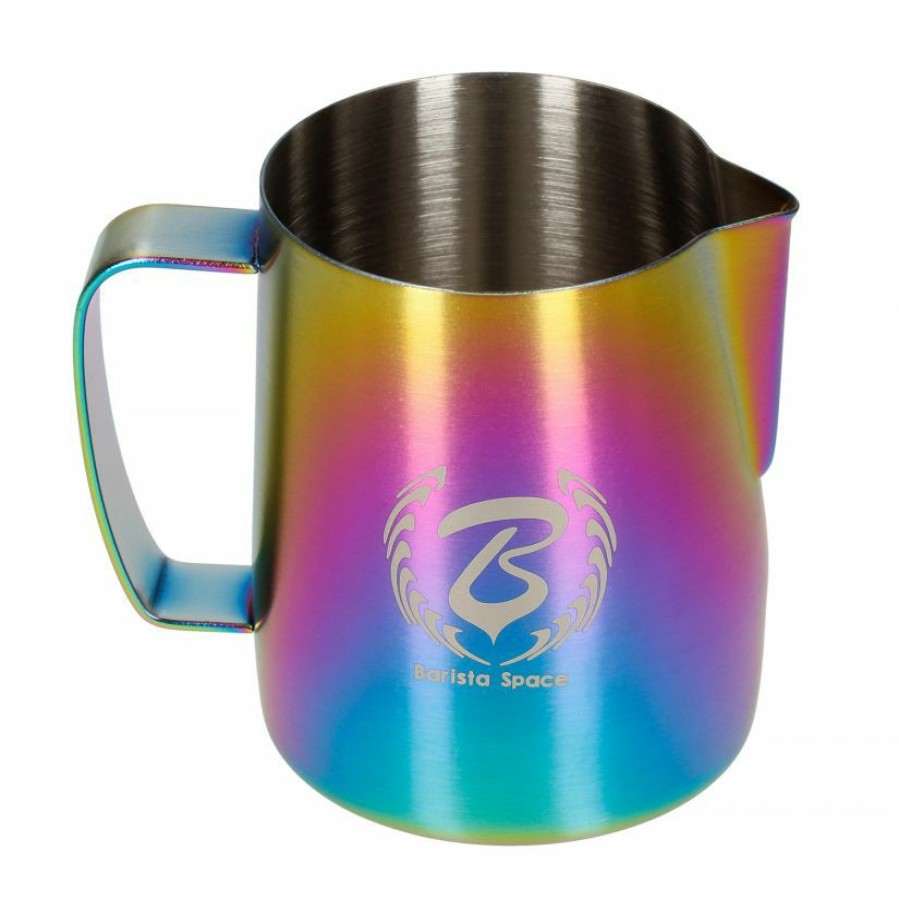 Barista And Coffee Accessories * | Barista Space Milk Pitcher Sandy Rainbow