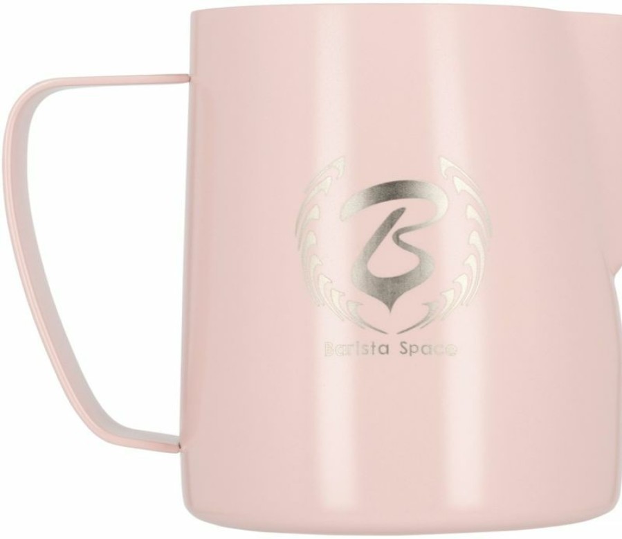 Barista And Coffee Accessories * | Barista Space Milk Jug, Teflon Pink