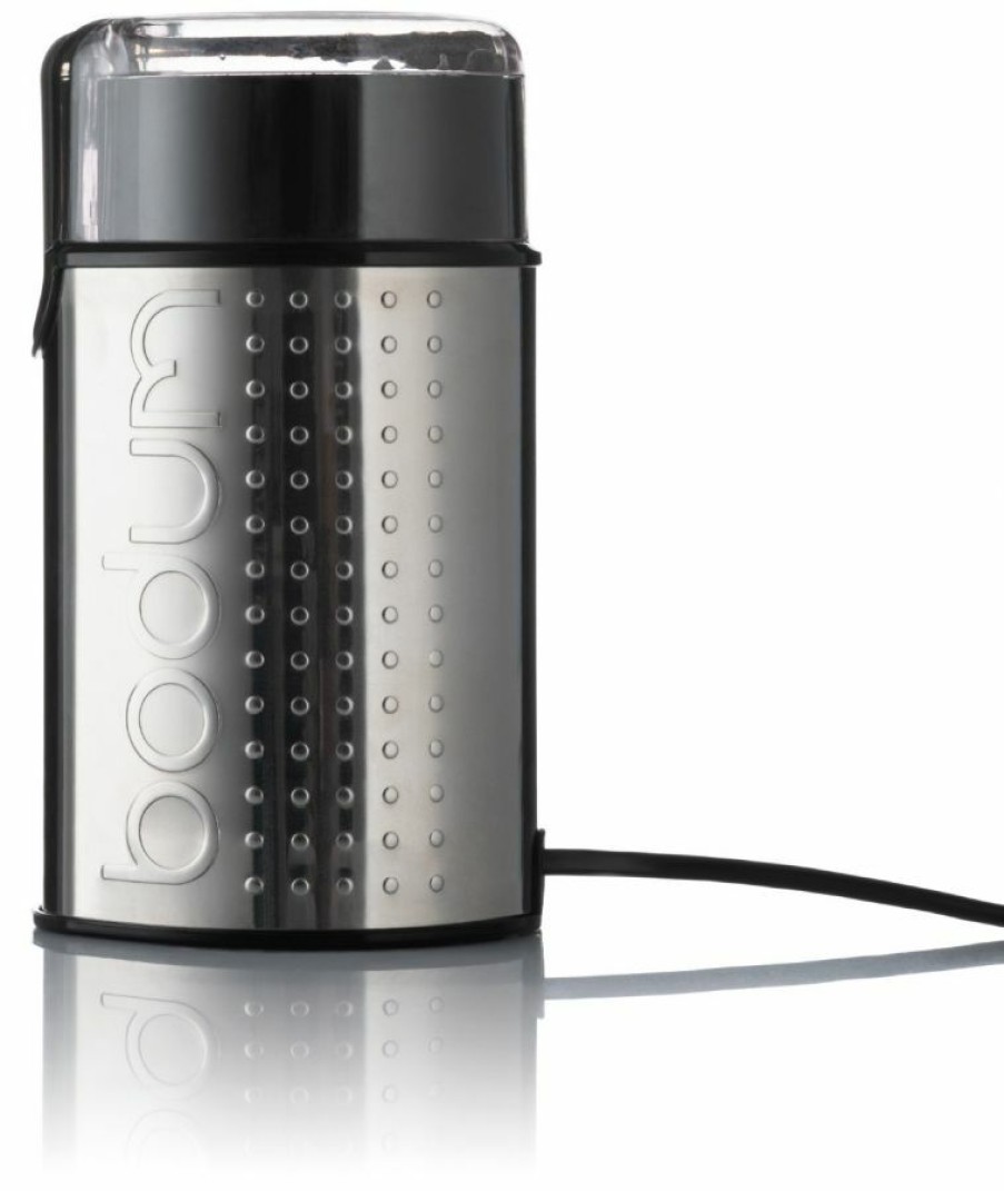 Coffee Grinders * | Bodum Bistro Blade Coffee Grinder, Chrome