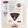 Manual Coffee Brewing Equipment * | Cafec Abaca Cone-Shaped Filter Paper 4 Cup, Brown