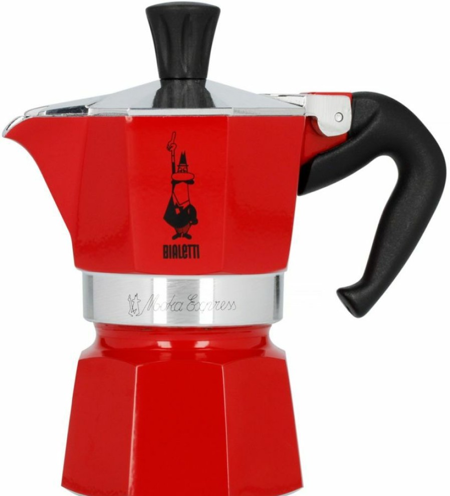 Manual Coffee Brewing Equipment * | Bialetti Moka Express Stovetop Espresso Maker, Red