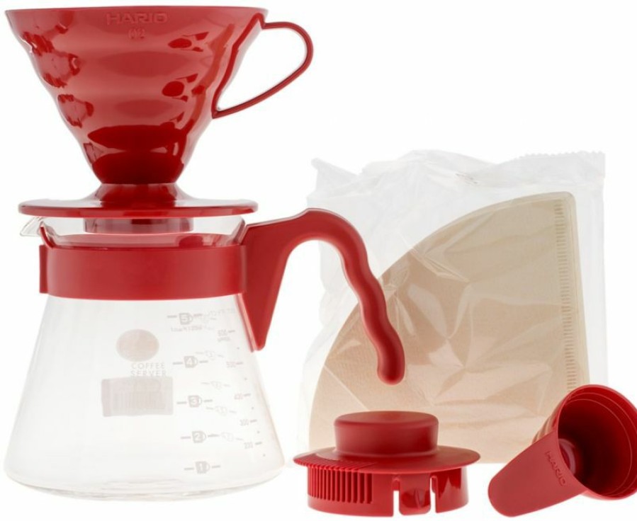 Manual Coffee Brewing Equipment * | Hario Pour Over Kit V60-02, 700 Ml