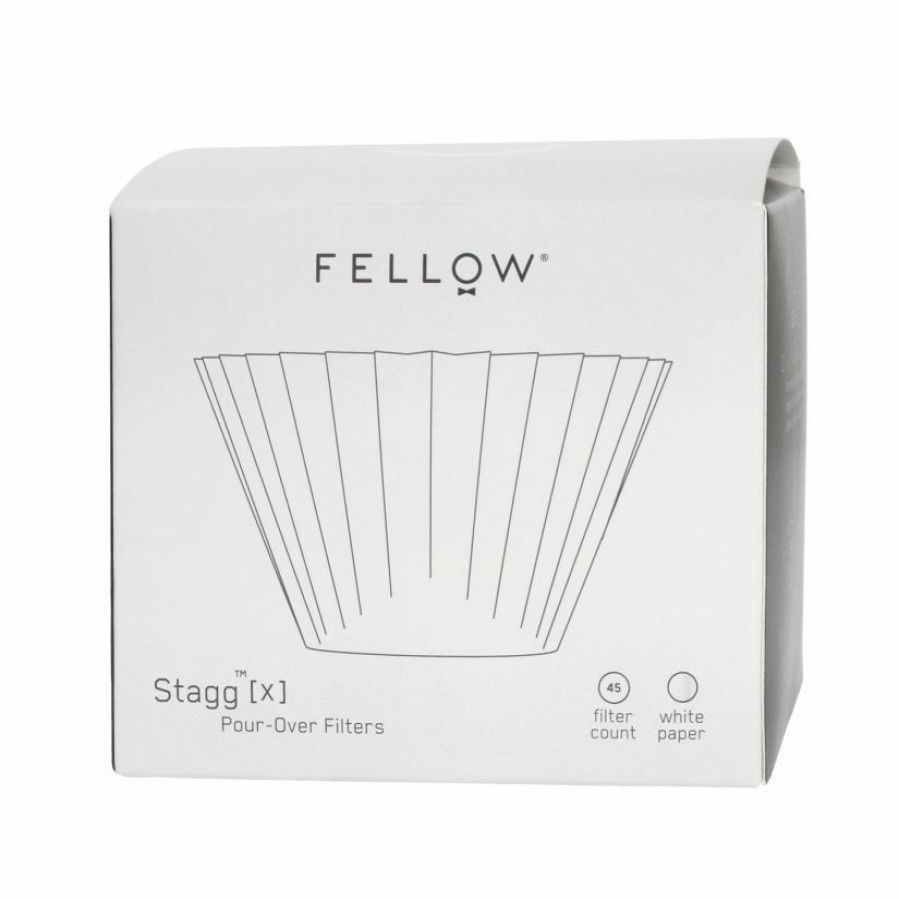 Manual Coffee Brewing Equipment * | Fellow Paper Filters For Stagg Pour-Over Dripper [X] Pack Of 45