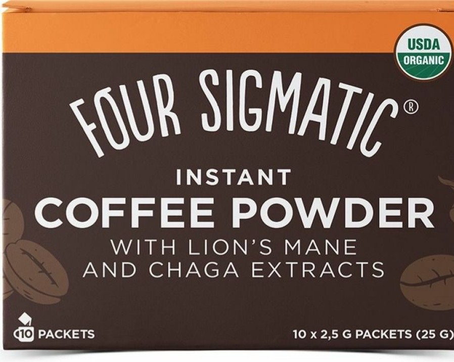 Coffee * | Four Sigmatic Instant Coffee Powder With Lion'S Mane & Chaga, 10 Bags