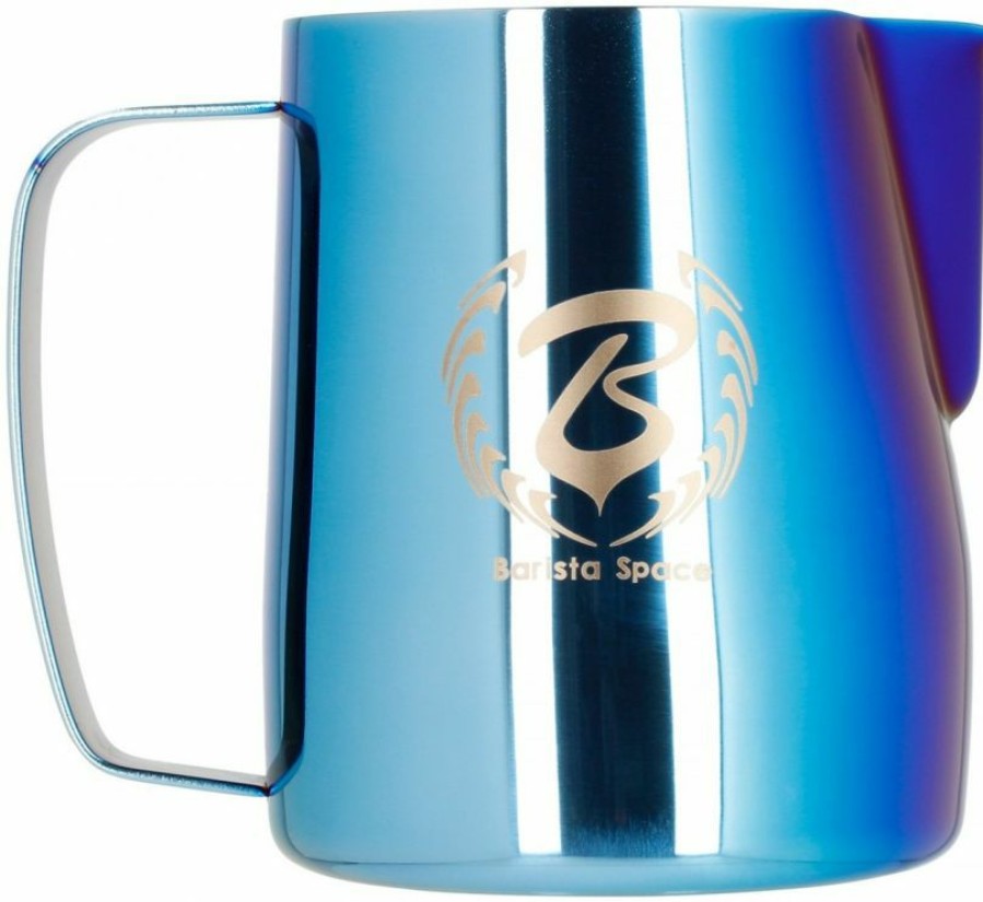 Barista And Coffee Accessories * | Barista Space Milk Pitcher, Blue