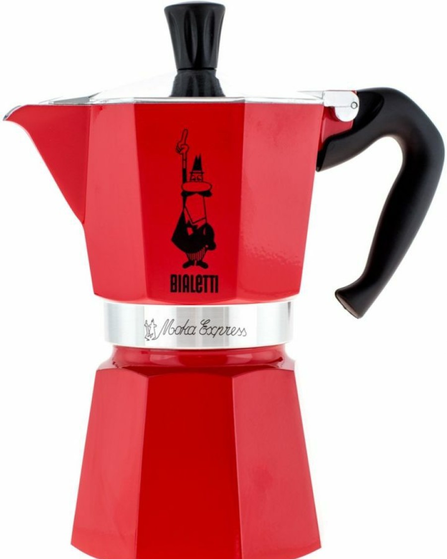 Manual Coffee Brewing Equipment * | Bialetti Moka Express Stovetop Espresso Maker, Red