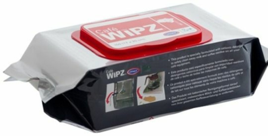 Barista And Coffee Accessories * | Urnex Cafe Wipz Cleaning Wipes For Coffee Equipment 100 Pcs