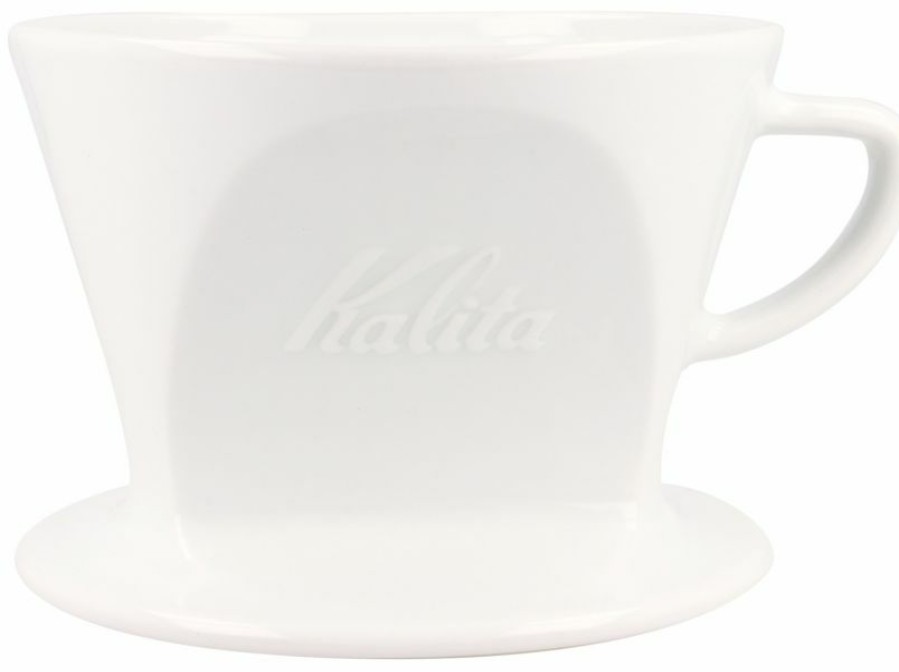 Manual Coffee Brewing Equipment * | Kalita Ceramic Dripper Ha 102, White