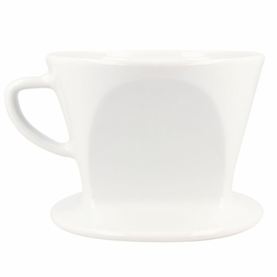 Manual Coffee Brewing Equipment * | Kalita Ceramic Dripper Ha 102, White