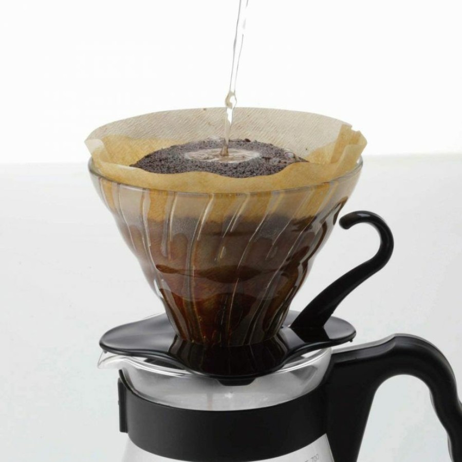 Manual Coffee Brewing Equipment * | Hario V60 Glass Coffee Dripper Size 02