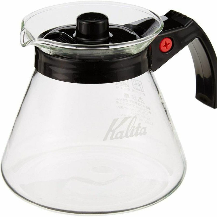 Manual Coffee Brewing Equipment * | Kalita Glass Server N With Black Handle