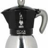 Manual Coffee Brewing Equipment * | Bialetti Moka Induction Black Stovetop Espresso Maker