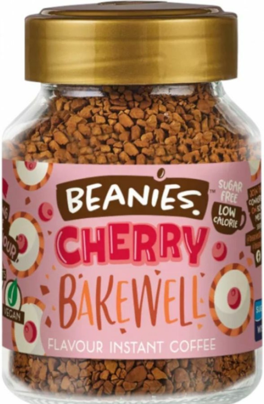 Coffee * | Beanies Cherry Bakewell Flavoured Instant Coffee 50 G