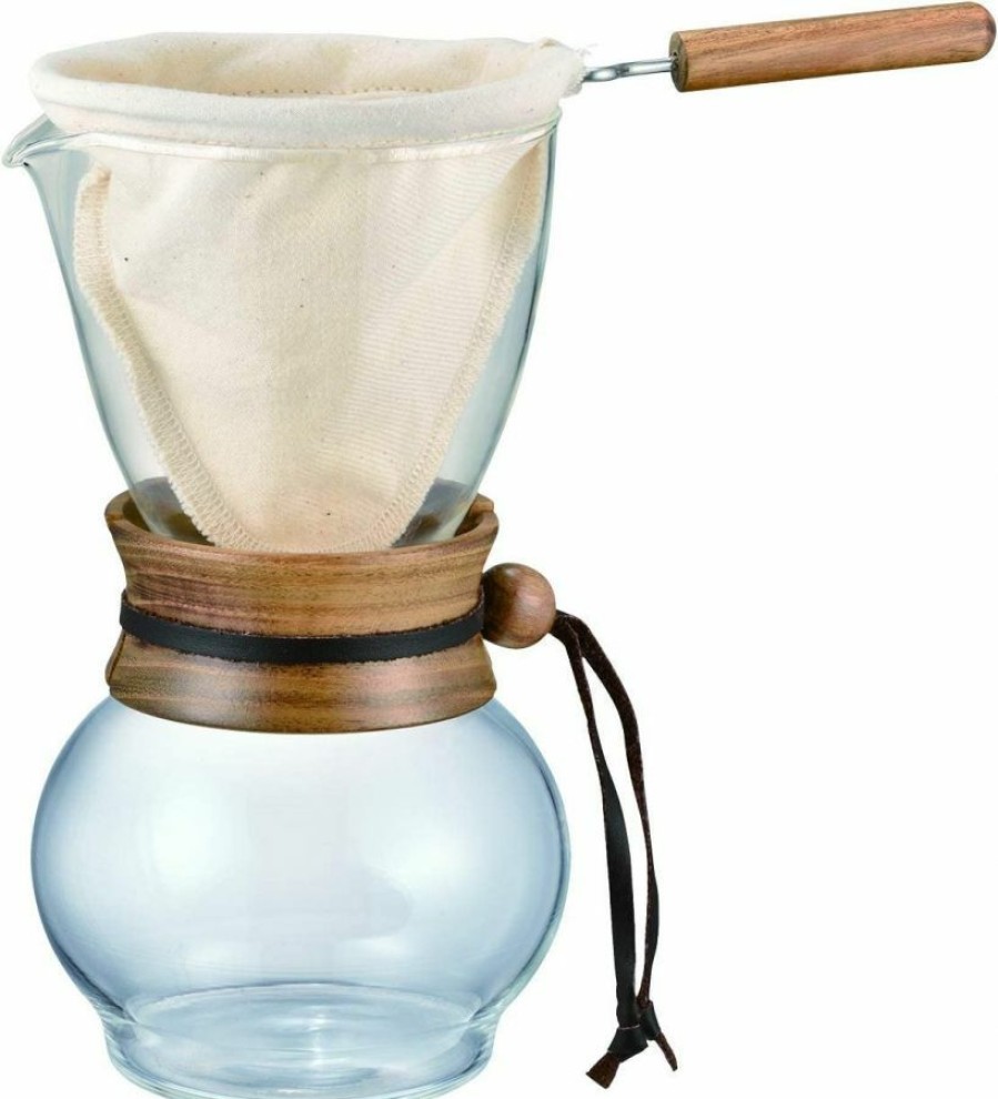 Manual Coffee Brewing Equipment * | Hario Drip Pot Woodneck