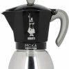 Manual Coffee Brewing Equipment * | Bialetti Moka Induction Black Stovetop Espresso Maker