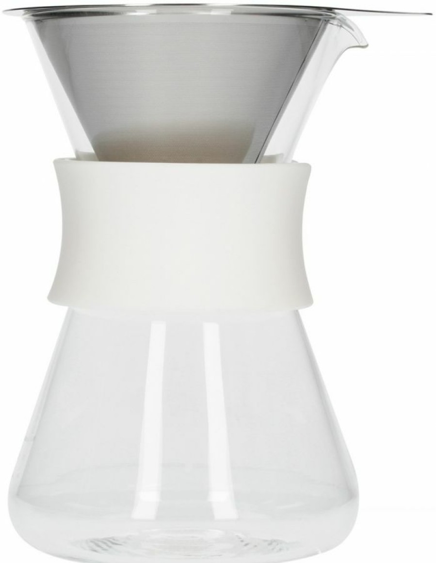 Manual Coffee Brewing Equipment * | Hario Glass Coffee Maker 400 Ml, White