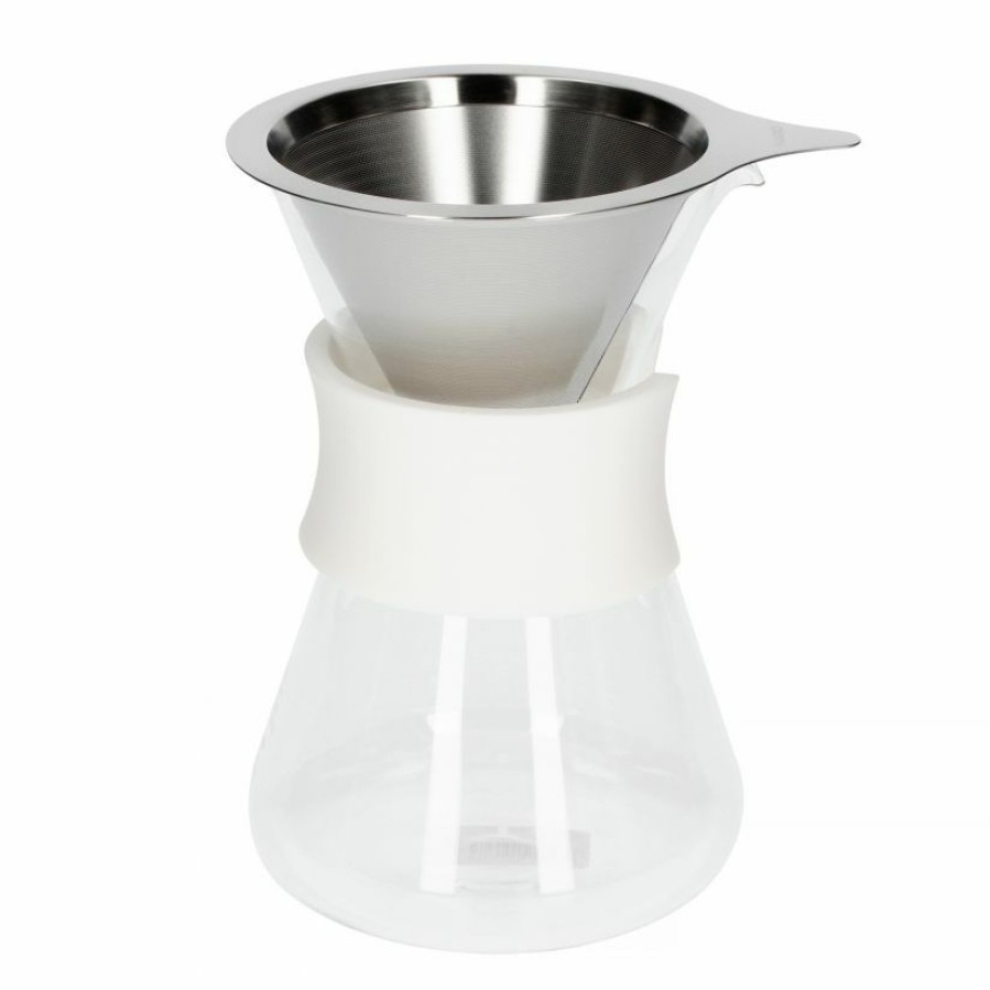 Manual Coffee Brewing Equipment * | Hario Glass Coffee Maker 400 Ml, White