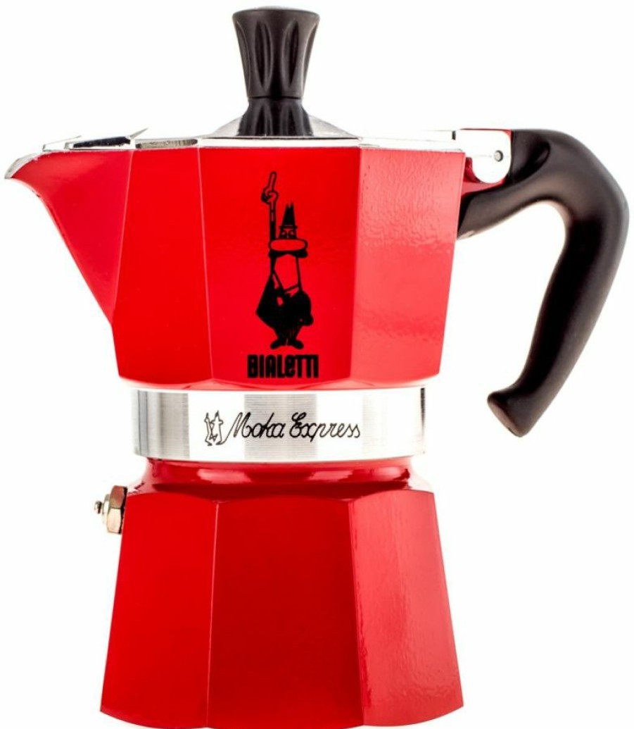 Manual Coffee Brewing Equipment * | Bialetti Moka Express Stovetop Espresso Maker, Red