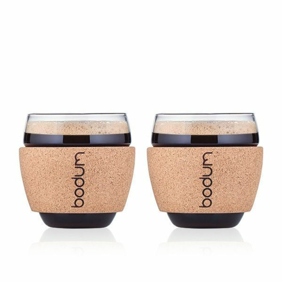 Cups, Mugs And Flasks * | Bodum Pavina Glass With Cork Band 350 Ml, 2 Pcs