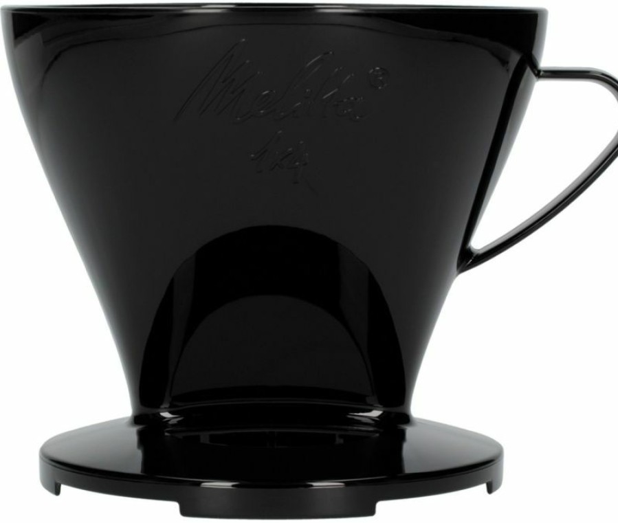 Manual Coffee Brewing Equipment * | Melitta Pour Over Plastic Coffee Filter 1 4, Black