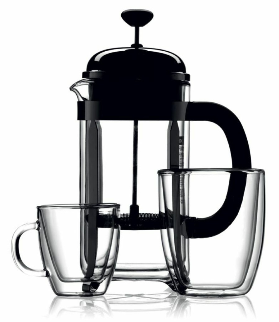 Cups, Mugs And Flasks * | Bodum Bistro Double Walled Glass Mug, 2 Pcs