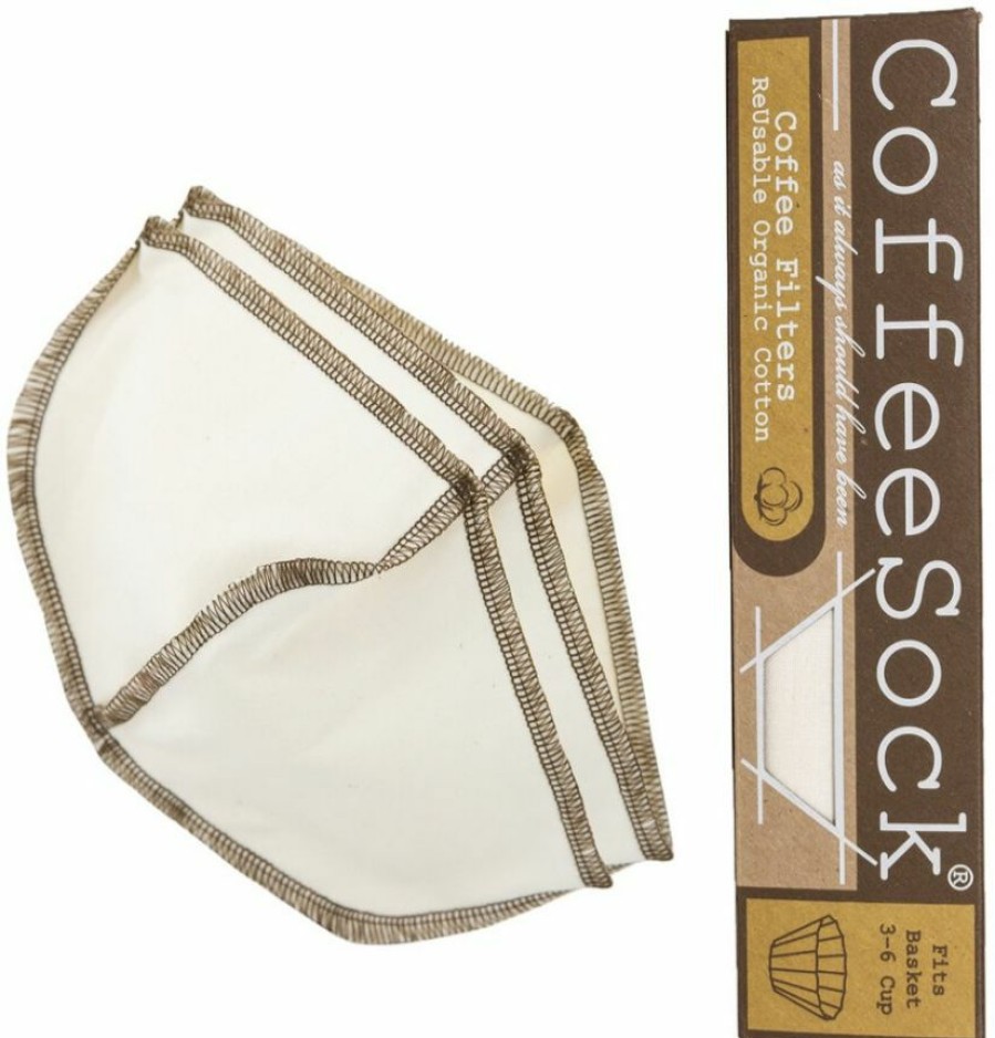 Barista And Coffee Accessories * | Coffeesock Basket B1 3-6 Cup Coffee Filter, 2 Pcs