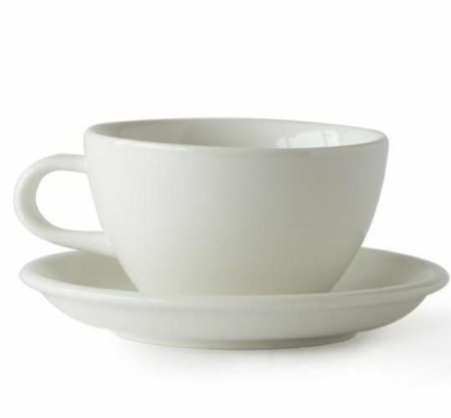 Cups, Mugs And Flasks * | Acme Large Latte Cup 280 Ml + Saucer 15 Cm