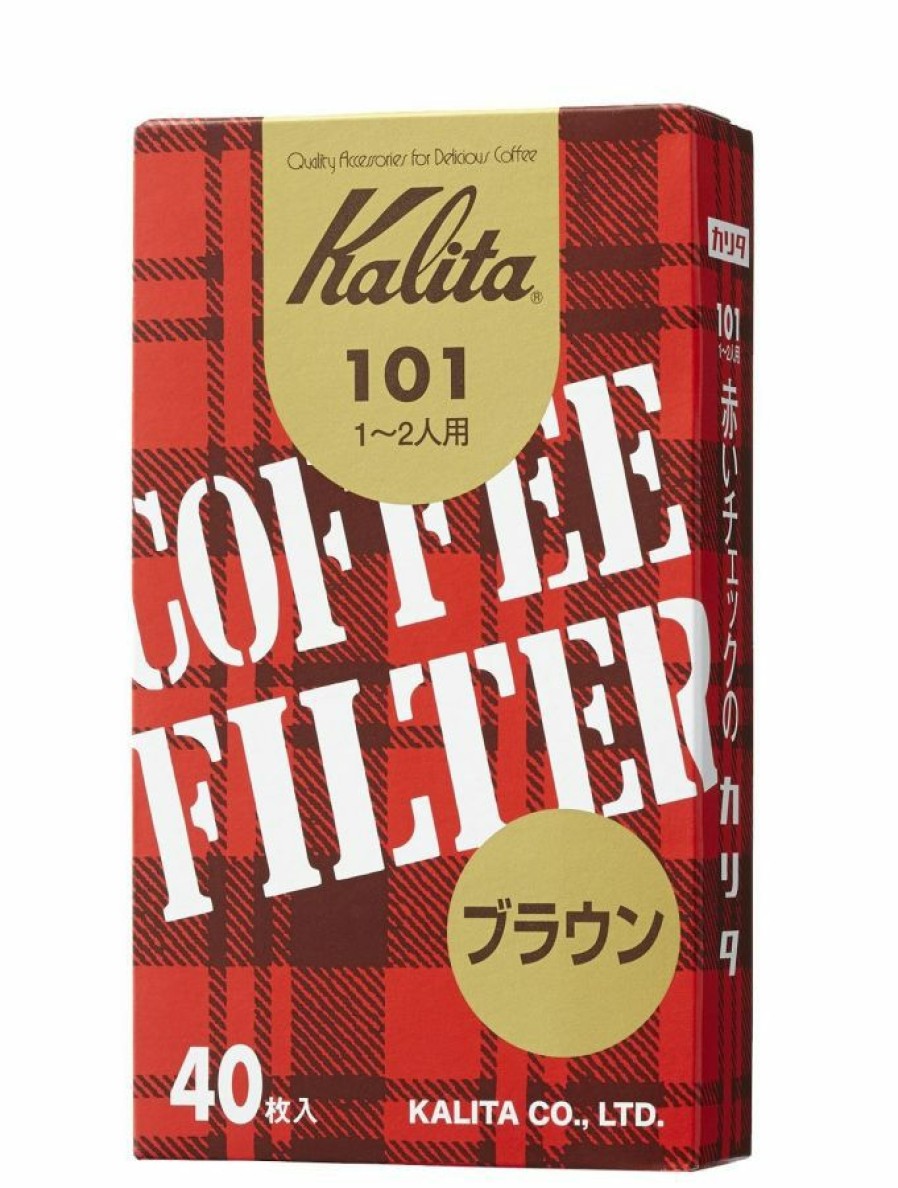 Manual Coffee Brewing Equipment * | Kalita 101 Brown Coffee Paper Filters 40 Pcs