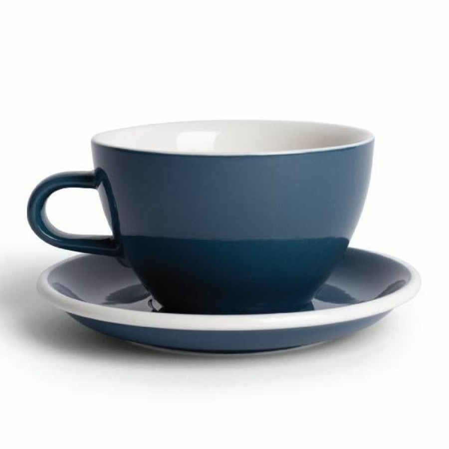 Cups, Mugs And Flasks * | Acme Large Latte Cup 280 Ml + Saucer 15 Cm