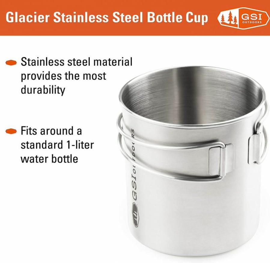 Manual Coffee Brewing Equipment * | Gsi Outdoors Glacier Stainless Bottle Cup