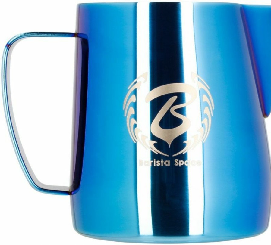 Barista And Coffee Accessories * | Barista Space Milk Pitcher, Blue