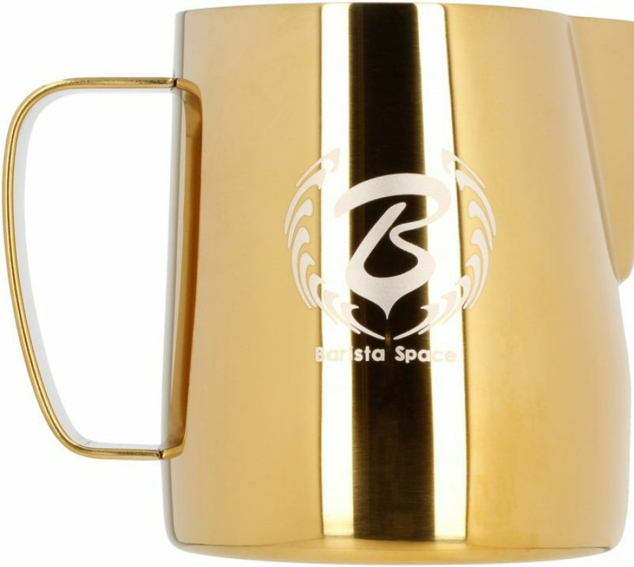 Barista And Coffee Accessories * | Barista Space Milk Pitcher, Gold